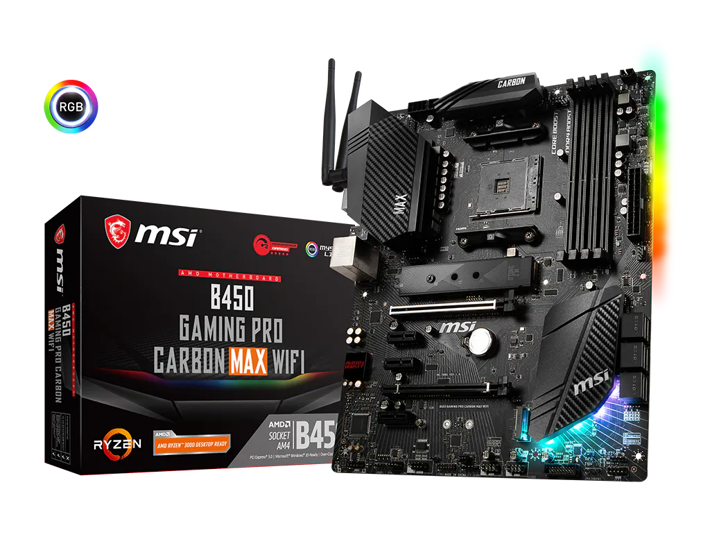 MSI B450 GAMING PRO CARBON MAX WIFI